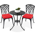 3-Piece Aluminum Patio Bistro Set with Umbrella Hole C343600