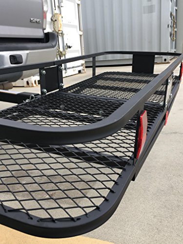 500 lb. Capacity Steel Hitch Mount Folding Cargo Carrier N255060