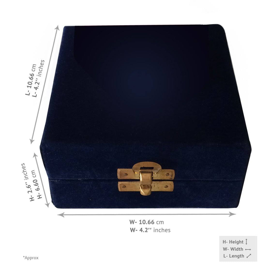 Blue Heart Keepsake Urn with Stand & Velvet Box K84516