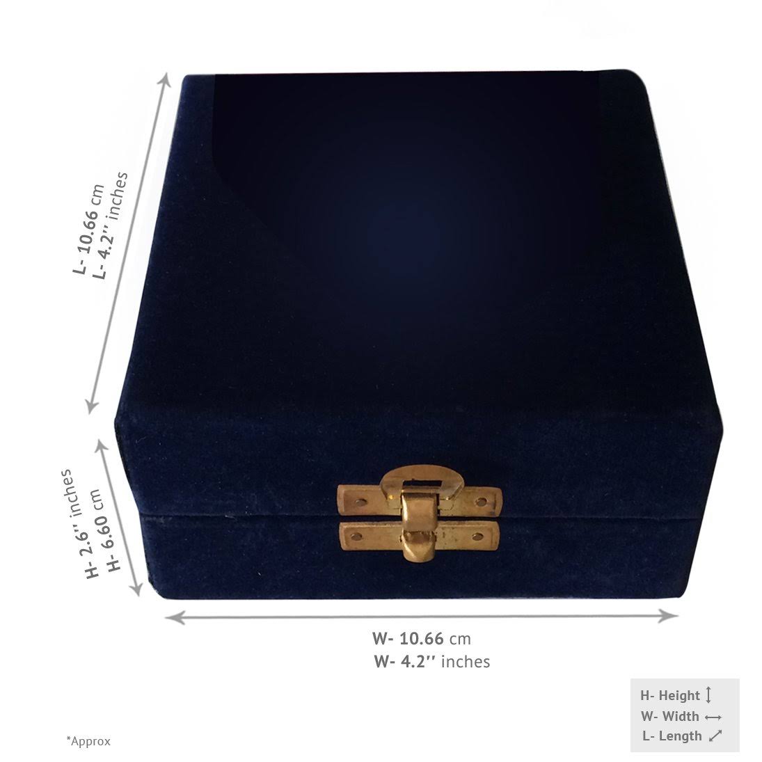 Blue Heart Keepsake Urn with Stand & Velvet Box K84516