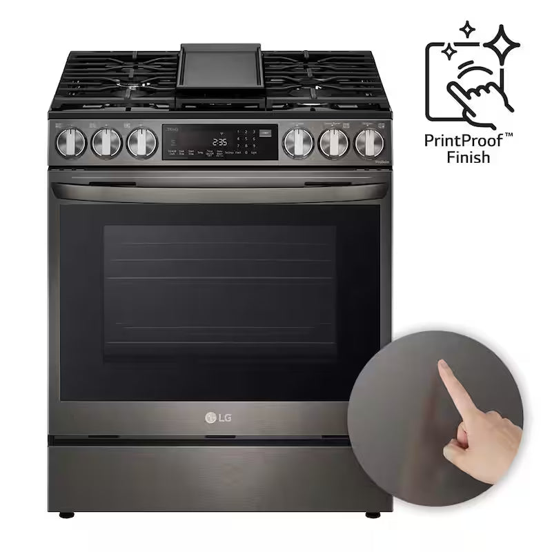 6.3 cu. ft. Slide-in Gas Range with Air Fry D759761