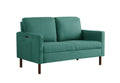 Green Linen Loveseat N15661