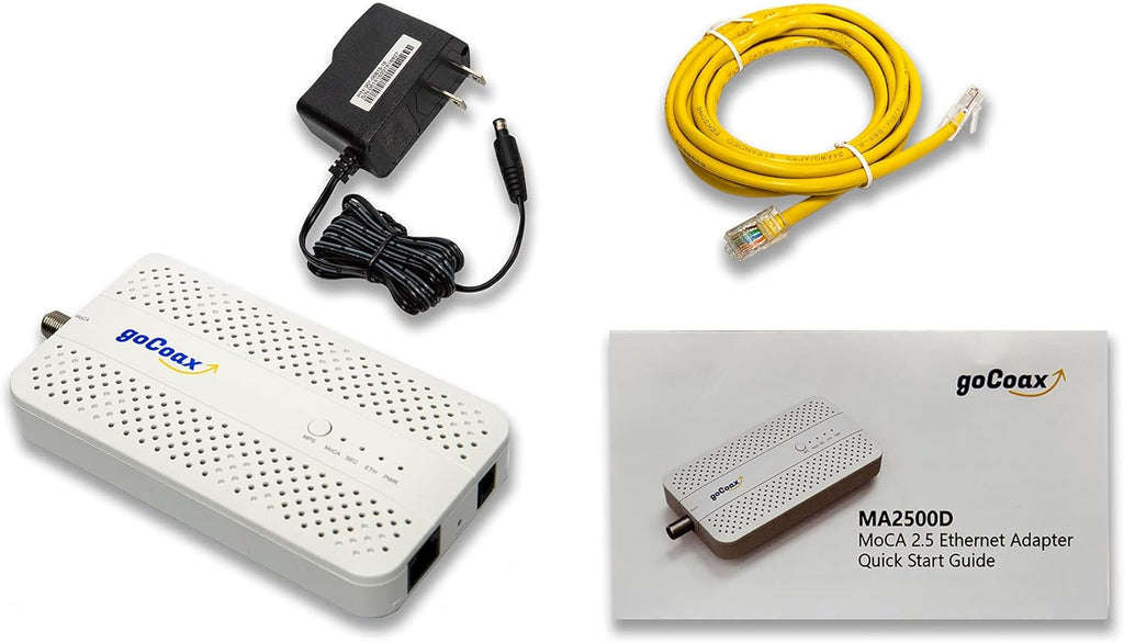 MoCA 2.5 Adapter with 2.5GbE Ethernet Port, White I3662