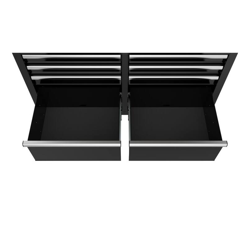 46 in. Gloss Black Mobile Workbench Cabinet G802558