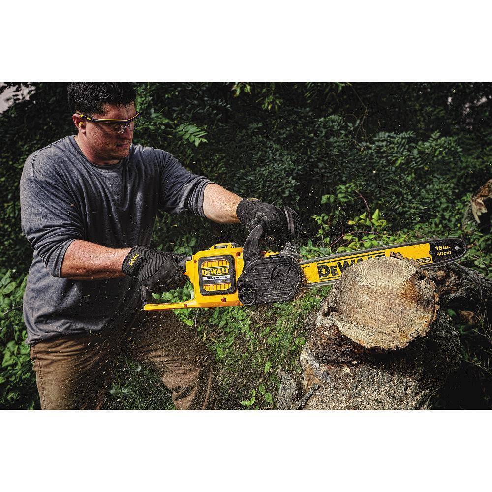 16 in. 60V Max Cordless Brushless Chainsaw with 3.0Ah Battery & Charger with Handheld Blower K515
