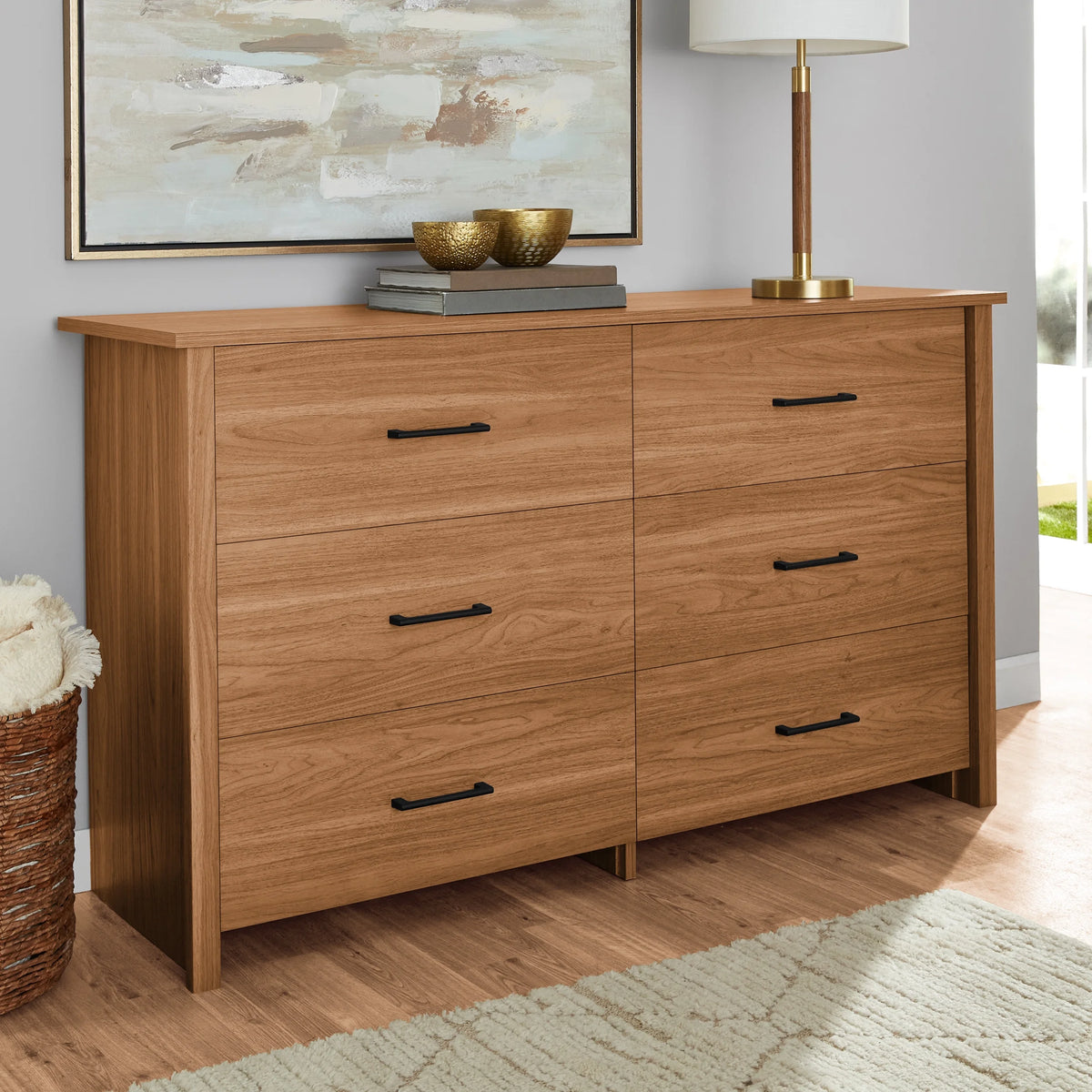 Soft White 6-Drawer Dresser M12541
