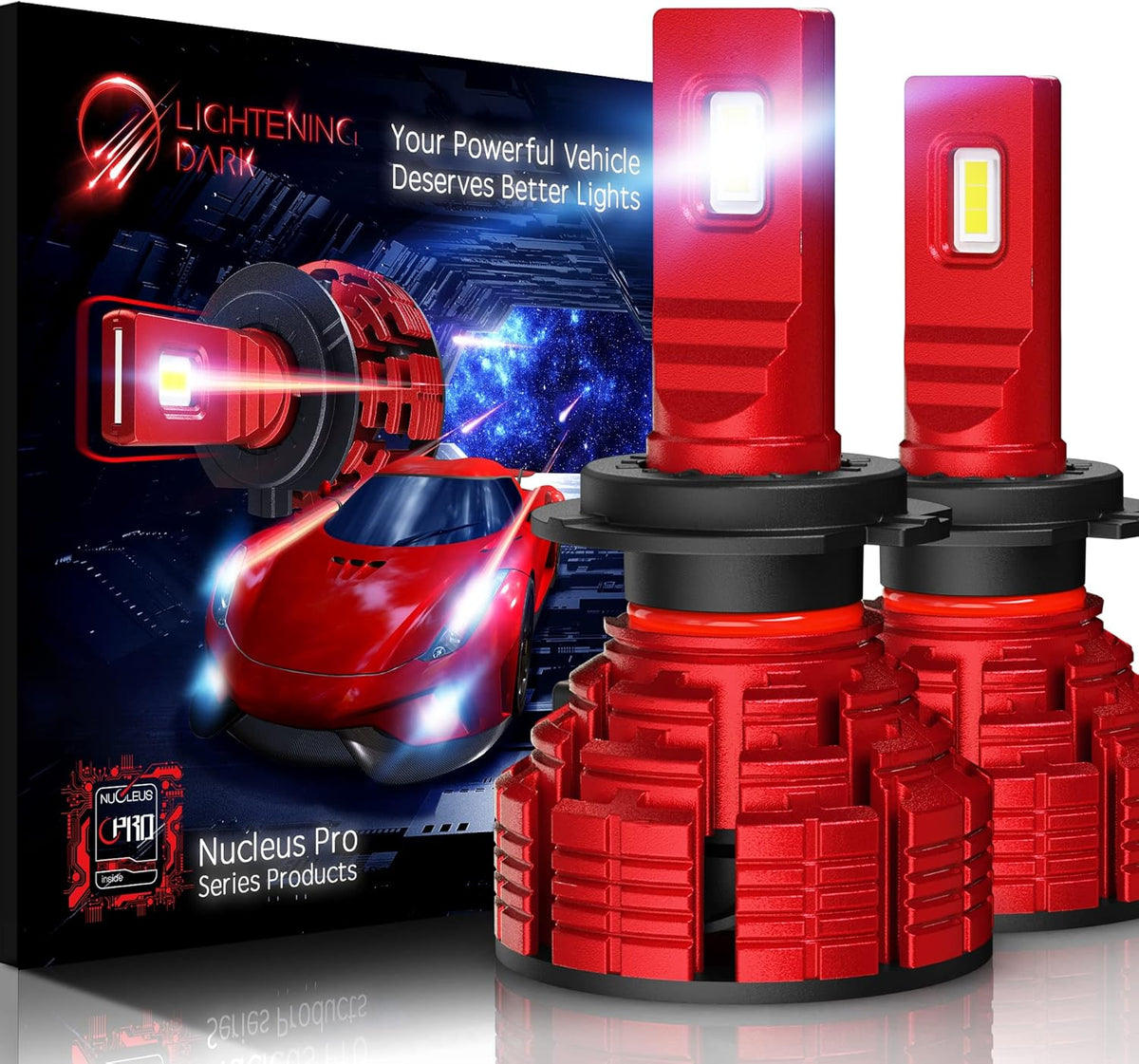 H7 LED Headlight Bulb Conversion Kit 6500K Cool White Pack of 2 W15335