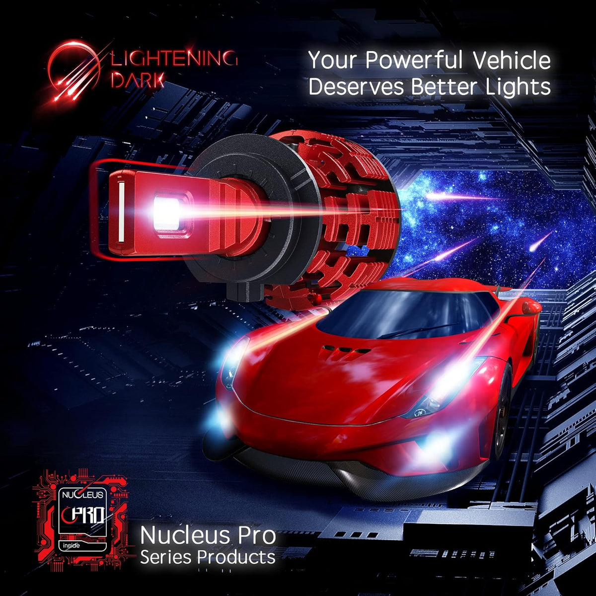 H7 LED Headlight Bulb Conversion Kit 6500K Cool White Pack of 2 W15335