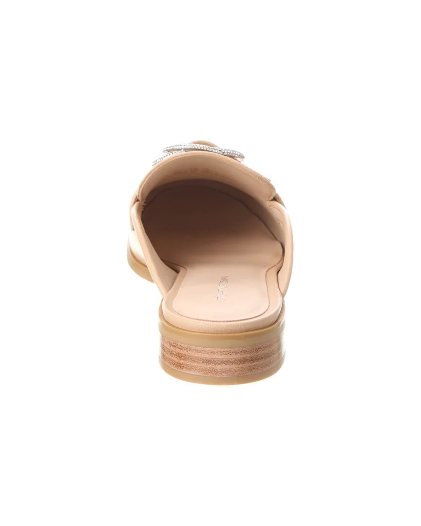 Beige Leather Mule P6804