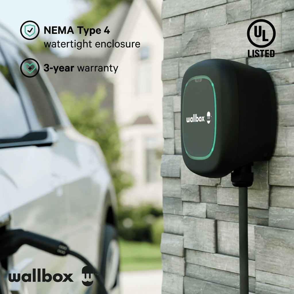 48 Amp Hardwired Ultra Compact Electric Vehicle Smart Charger with 25 Foot Cable B938255