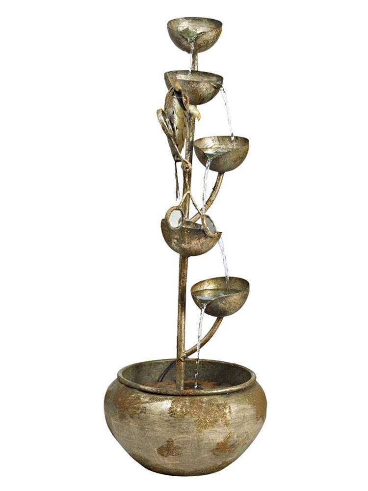 Metal Sculptural Owl Fountain N489