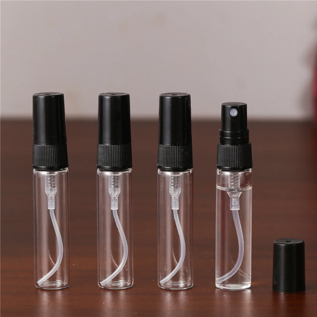 Black 5ml Refillable Glass Spray Bottles K850