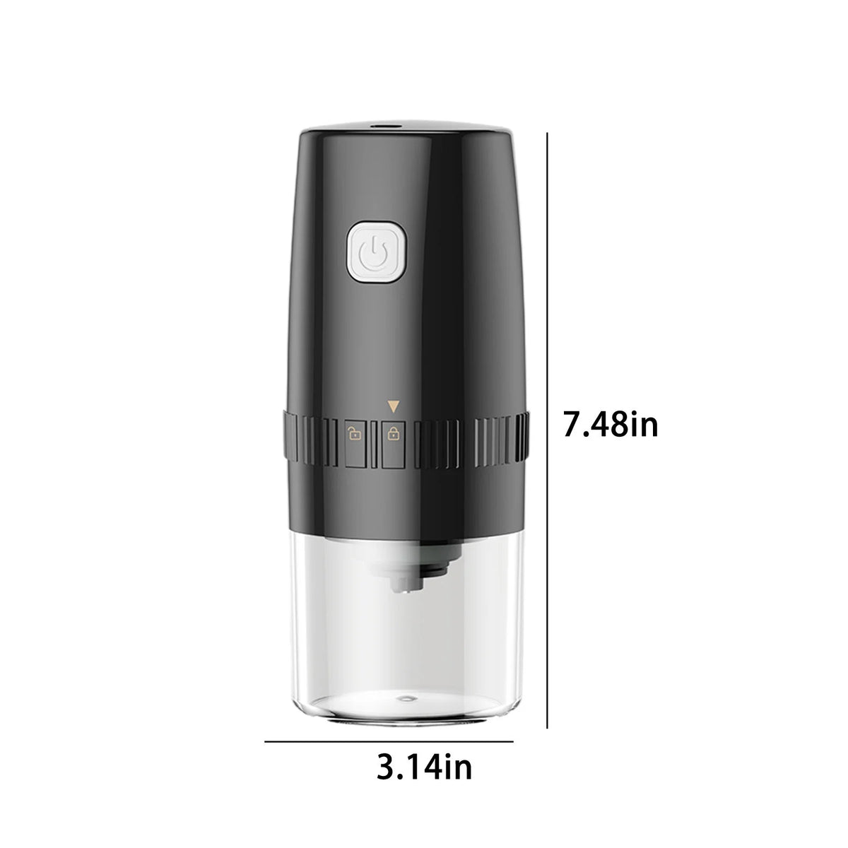 Black Cordless Electric Burr Coffee Grinder O403339