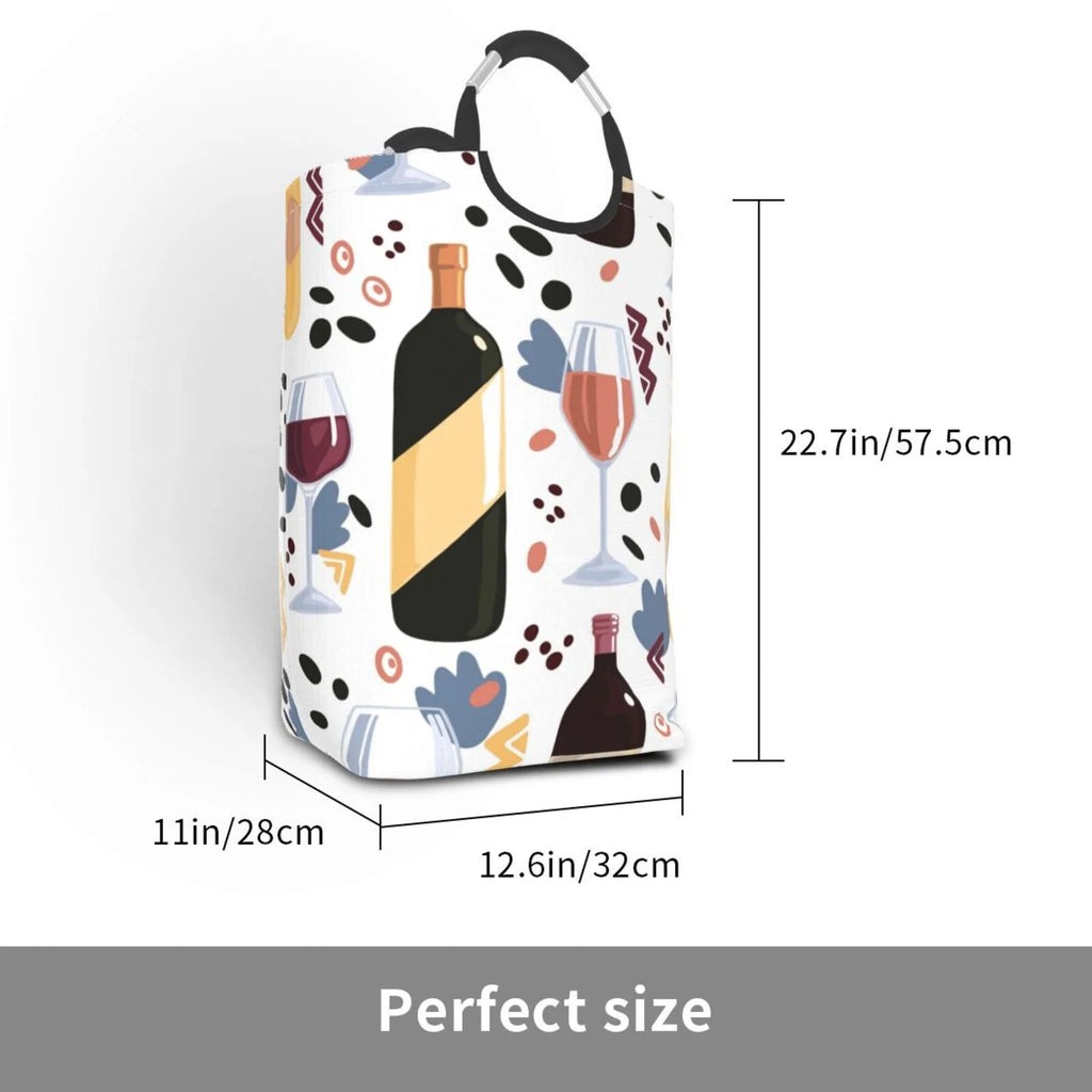 Large Canvas Fabric Collapsible Laundry Hamper G20278
