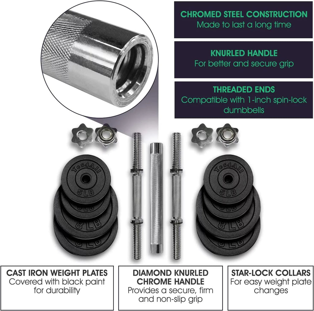 100 lbs Adjustable Dumbbells Set H30700