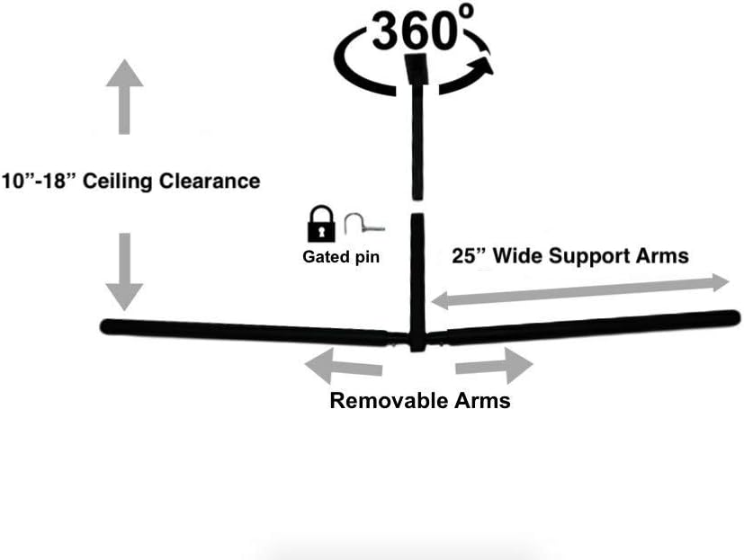 Double Ladder Ceiling Rack Pack of 2 V97547