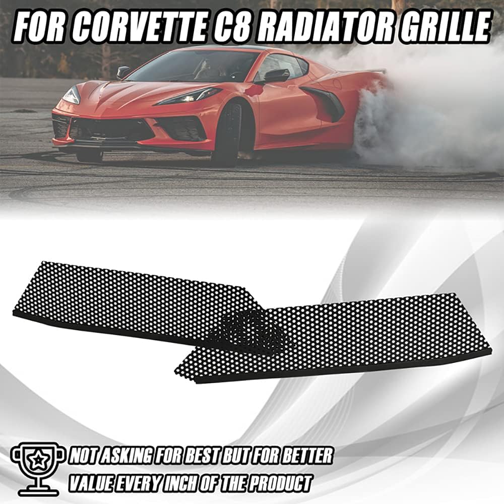 2Pcs Aluminum Car Grille Mesh Set V933