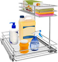 2-Tier Under Sink Slide Out Cabinet Storage Shelves with Sliding Drawer K351