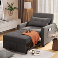 Light Gray Convertible Sofa Bed G19026