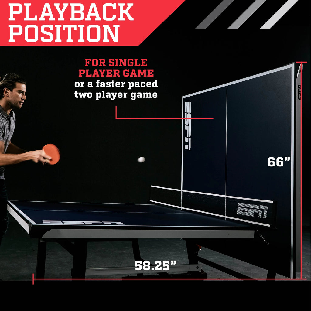 Official Size 2 Piece Table Tennis Table with Table Cover E2120